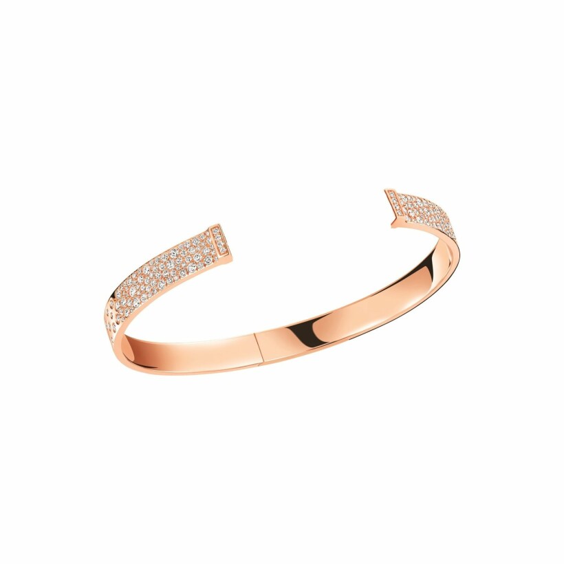 Bracelet Qeelin Wulu en or rose et diamants, 16.5cm